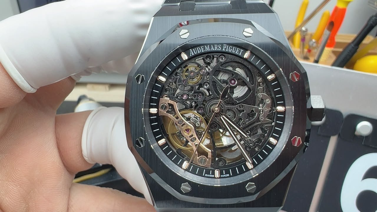 THB Factory AP Royal Oak 15416 V2 – Black Ceramic Openworked Guide